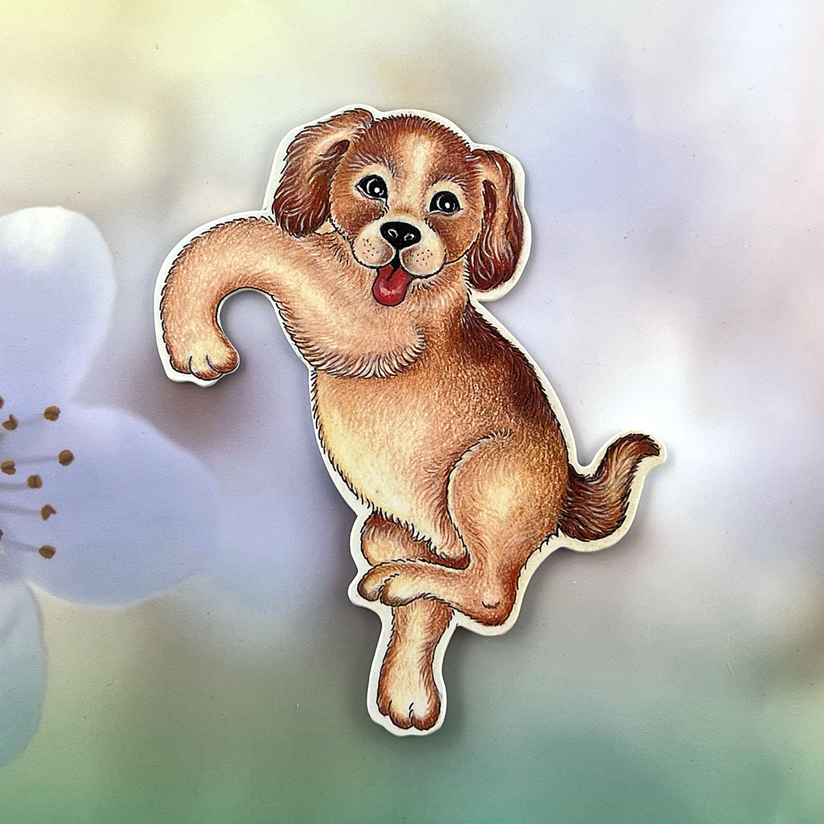 Dog Hang-On Bookmark